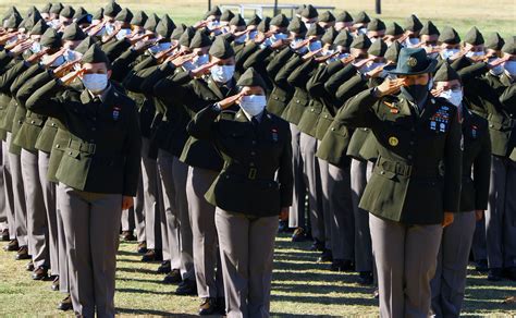 basic training class graduates wearing army green service uniform article  united