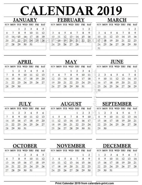 month print outs  calendar printable