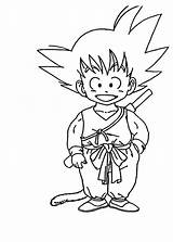 Ausmalbilder Goku Ausdrucken Malvorlagen Klein sketch template