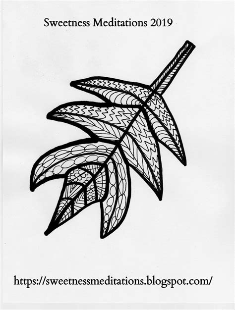 sweetness meditations  autumn leaves coloring pages