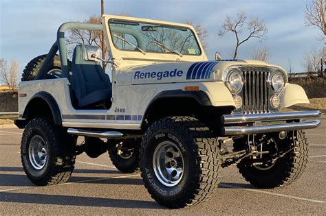 reserve  jeep cj  renegade  sale  bat auctions sold    january