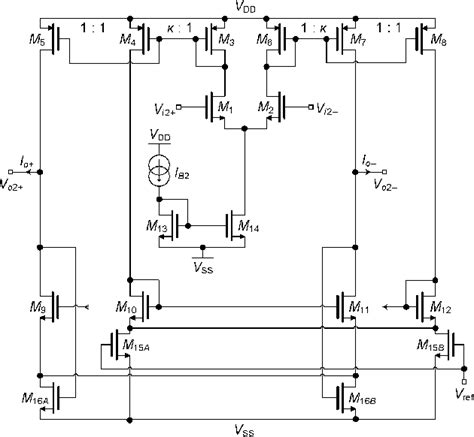 transistor level schematic   transconductor  scientific diagram