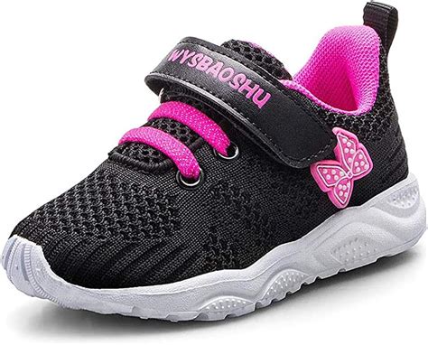 weilonghyw girls walking sports sneakers toddler running shoes breathable lightweight  kid