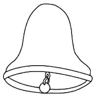 bell template  printable bell outlines