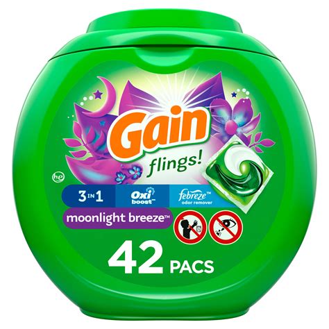 gain flings moonlight breeze  ct laundry detergent pacs walmart