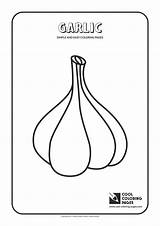 Coloring Pages Easy Garlic Simple Cool Print sketch template