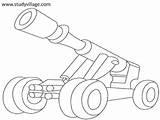 Cannons sketch template