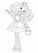 Ever After High Coloring Pages Madeline Raven Hatter Printable Queen Print Apple Color Getcolorings Monster Getdrawings Colorpages Choose Board Colorings sketch template