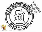 Coloring San Diego Padres Designlooter sketch template