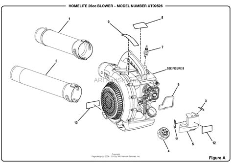 homelite ut cc blower om  parts diagram  general assembly