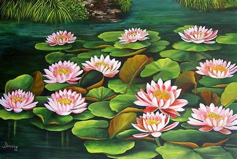 water lilies by dominica alcantara redbubble water