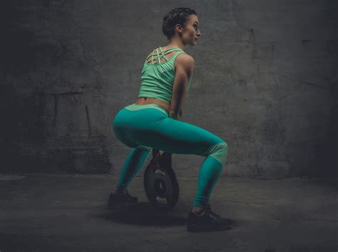 Wallpaper Sport Ass Women Fitness Model Exercising Yoga Pants