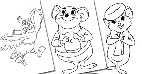 rescuers coloring pages disneyclipscom