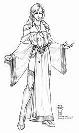 Deviantart Sareena Vestments Female Fantasy Character Wizard Foxe Clerical Coloring Drawings Pages Drawing Color Cleric Anyone Would 3d Their Model sketch template