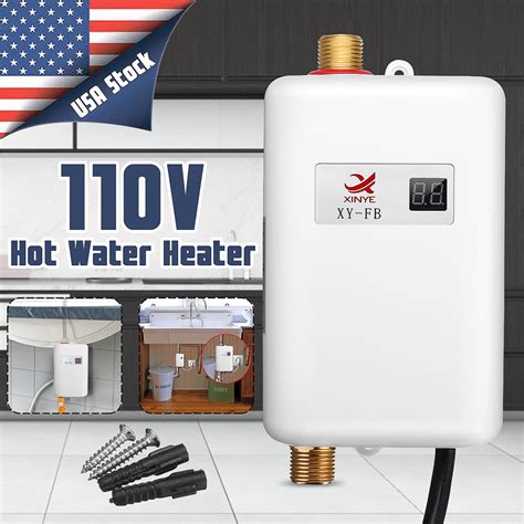 mini electric tankless instant water heater  sink  kitchen bathroom hot water
