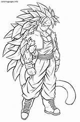 Goku Super Saiyan sketch template