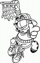 Coloring Pages Garfield Cartoon Print Papa Pac Smurf Man sketch template