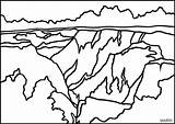 Canyon Grand Clipart Georgia Providence Coloring Cliparts Clip Library States Clipground 20clipart Landmarks Famous sketch template