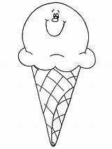 Cone Coloring Ice Cream Pages Noi sketch template
