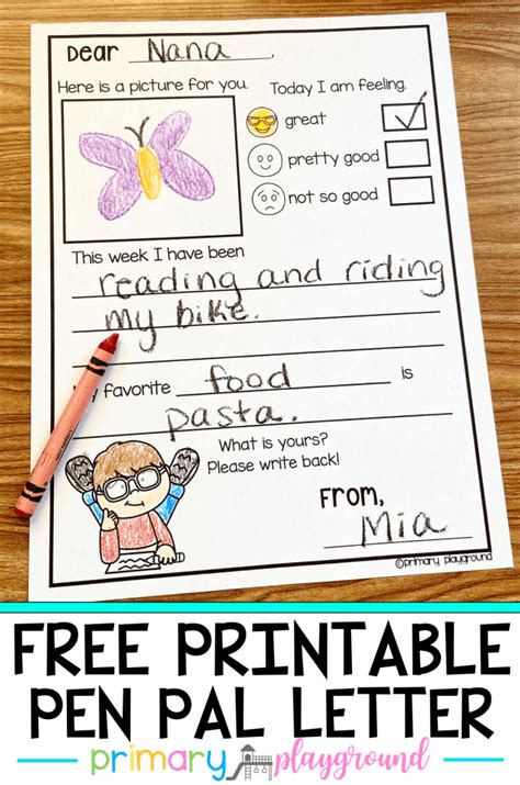 printable  pal letter primary playground