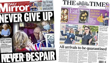 newspaper headlines  give    arrivals   uk