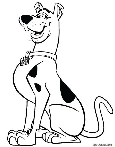scooby doo coloring pages  printable cute scooby doo coloring