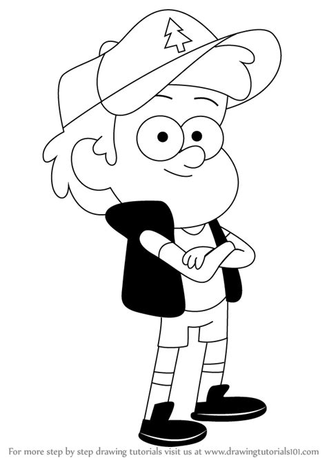 Learn How To Draw Dipper Pines From Gravity Falls Gravity
