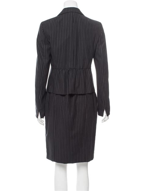 akris punto pinstripe wool skirt suit w tags clothing wak32121