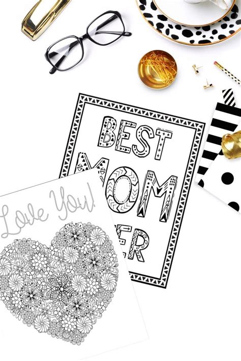 printable mothers day coloring pages fun happy home