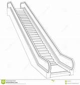 Croquis Rendent Fil Escalator Cadre sketch template