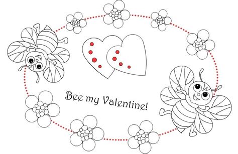 nicoles  coloring pages bee happy bee  valentine