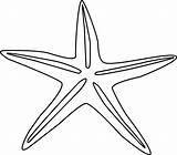 Starfish Outline Clipart Clip sketch template