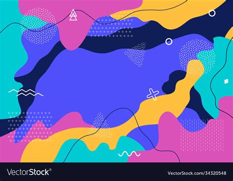 abstract pattern cartoon texture  lines dots vector image