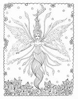 Fairies Zendoodle Macmillan sketch template