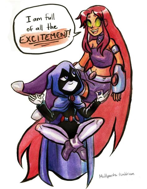 Raven And Starfire From Teen Titans Teen Titans
