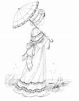 Pages Victorian Coloring Adult Getcolorings Printable Color sketch template