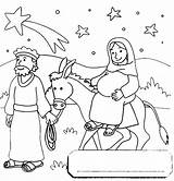 Coloring Bethlehem Pages Travel Mary Trip Donkey Getdrawings Star Getcolorings Journey Kids Printable sketch template