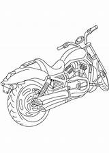 Harley Davidson Colorare Disegni Ausmalen Colorear Dibujos Hellokids Pianetabambini Ausdrucken Motos Drucken Kleurplaat Bacanos Facil Otomotive Ide Farben Línea sketch template