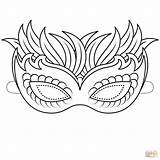 Mask Coloring Venetian Pages Printable Masks Template Butterfly Masquerade Mardi Gras Kids Drawing Supercoloring Templates Adult sketch template