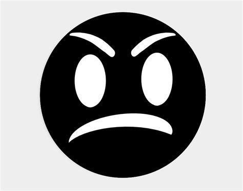 Mad Clipart Enraged Angry Black Face Emoji Cliparts