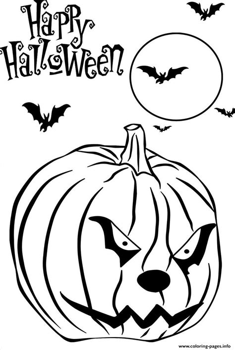 scary pumpkin  printable halloween scfd coloring page printable
