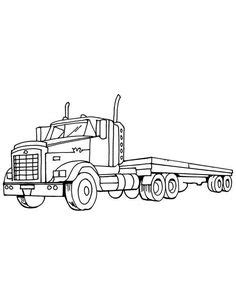 tractor trailer truck coloring pages rafaellomax