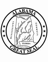 Alabama State Seal Coloring Pages Symbols Bird Bestcoloringpages Tree Template Flower Flag Popular Float Kids Coloringhome sketch template