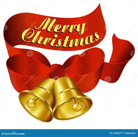 merry christmas bells stock vector illustration  season