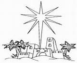 Coloring Pages Star Bethlehem Christmas Over Printable Color Online Info sketch template
