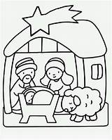 Nativity Colorare Disegni Presepe Sauvage27 Kerst Dibujos Manger Kerstmis Faciles sketch template