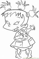 Rugrats Kimi Finster Chaz Coloringpages101 sketch template