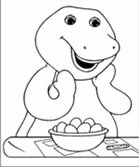 barney  coloring pages