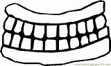 Mouth Coloring Printable Pages Doctors Hygiene Dental Kids Color People Peoples sketch template