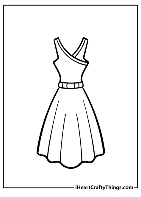 printable dress coloring page updated  coloring home